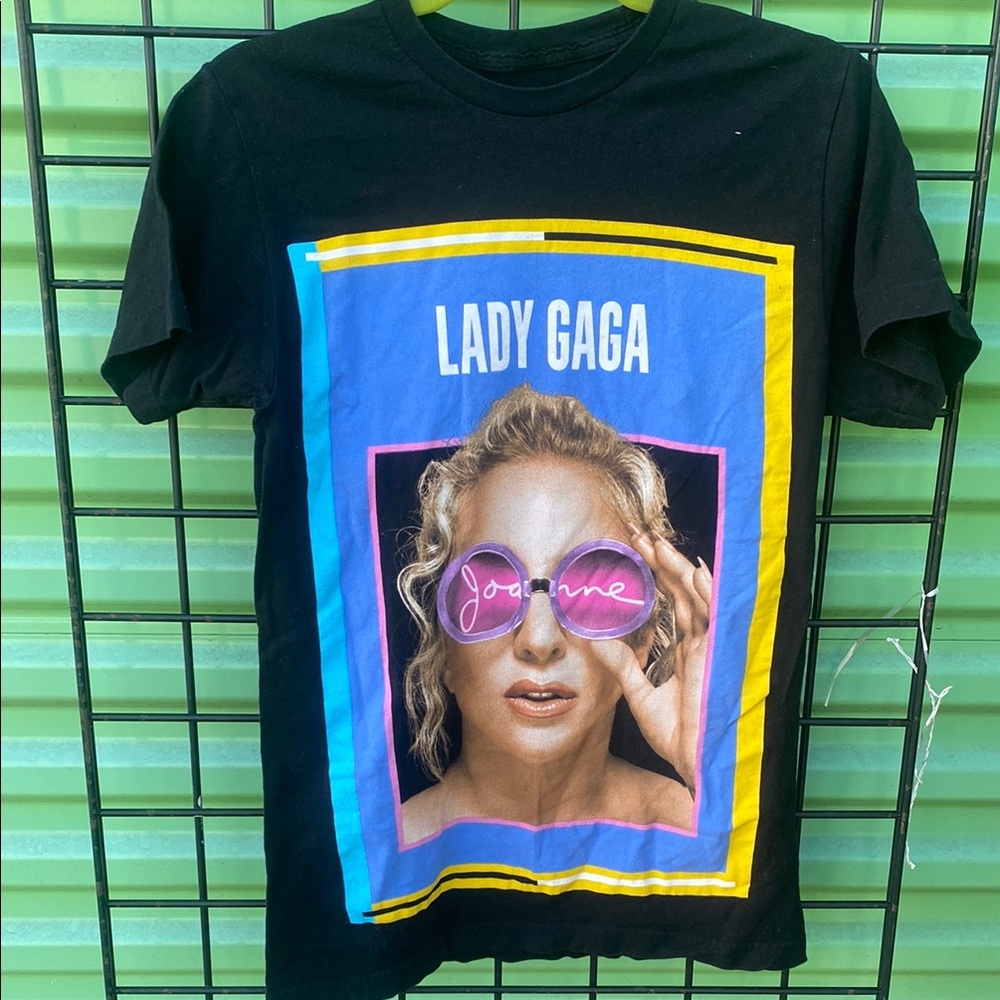 Black Lady Gaga Graphic T-Shirt